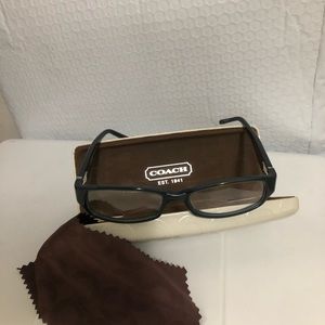 Coach eyewear glasses never used with hard cases beige